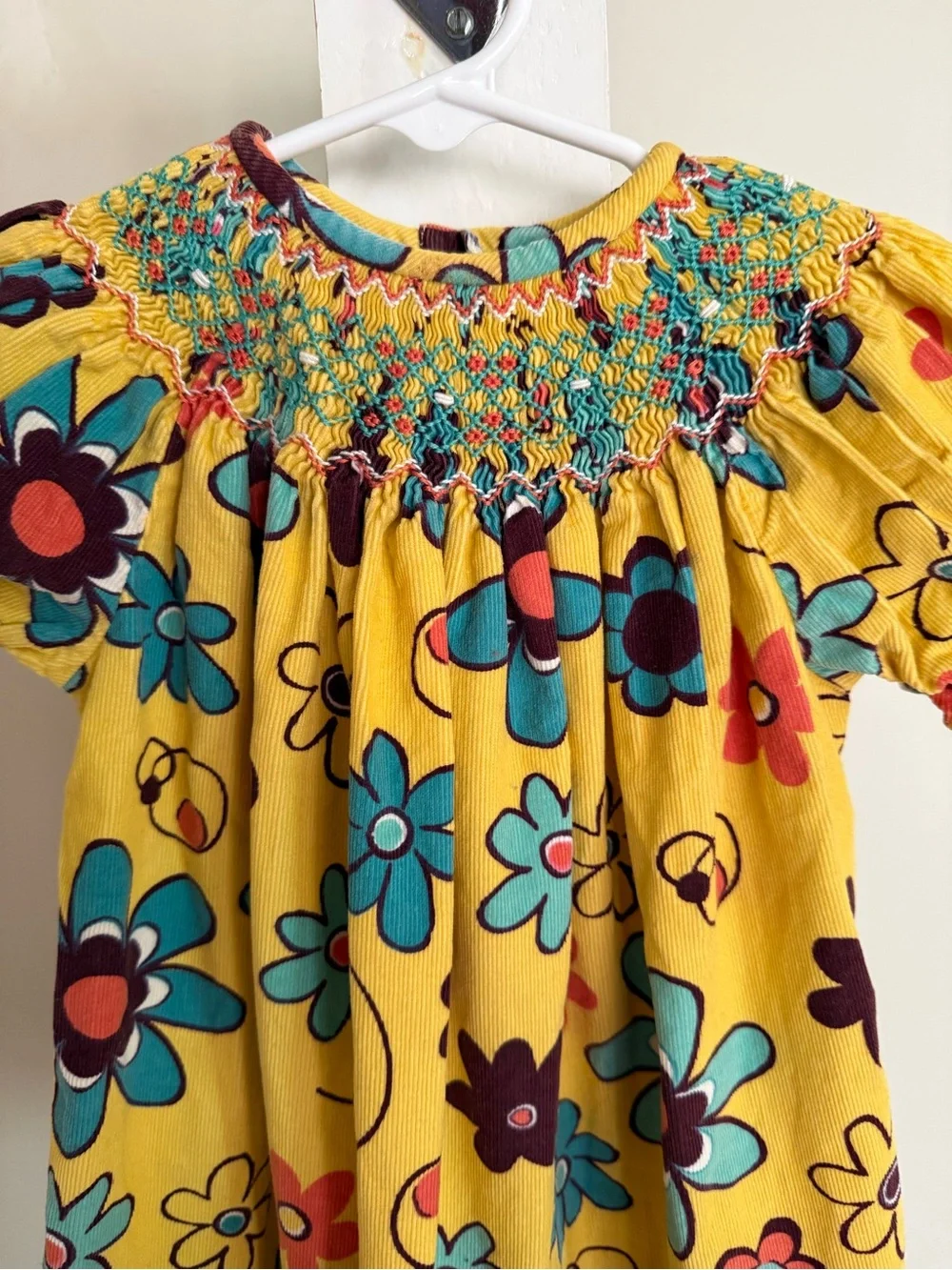 The Smocked Giraffe Smocked Bishop Dress